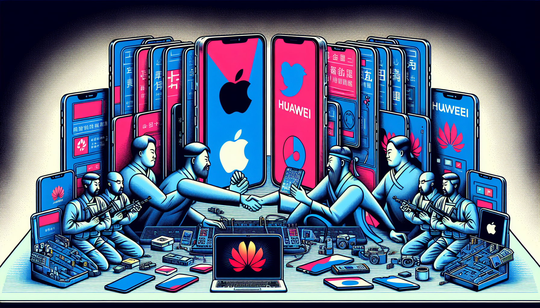 애플, 중국 시장에서 화웨이를 넘어서기 위한 전략적 비전