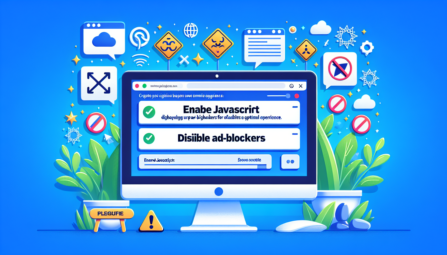 웹사이트 메시지 ‘JS 활성화 및 광고 차단 해제’의 중요성과 대응 방법